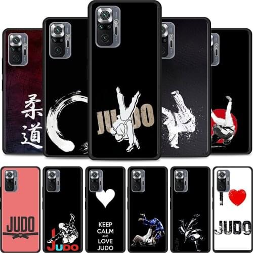 Judo I Love Judo Phone Case For Xiaomi Redmi Note 9 9S 8 Pro 10 7 8 8T 10 9 9T 10 Pro Max 5G 8 2021 Cover Black Soft Coque