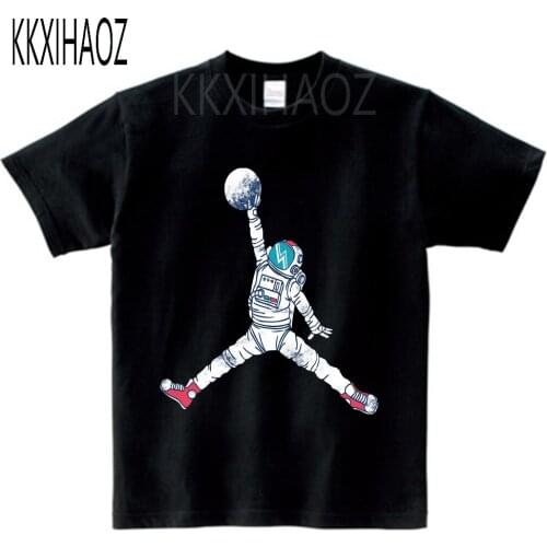 KKXIHAOZ Baby Clothing children t shirts Space Print Kids Baby Boy Tops Short Sleeve T-Shirt Multi-color Summer O-Neck Tee N9-3