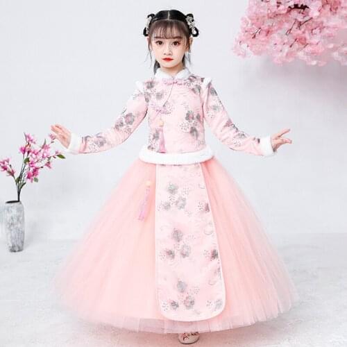 Cosplay Hanfu Traditional Chinese Costume For Kids Girl Fairy Outfits Folk Dress Ancient Dance Costume Children Tang Suit Stage