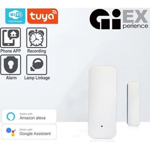WIFI Magnetic Switch Door Sensor APP Control Door Security Alarm Magnetic Switch Wireless Window Alexa Google Home