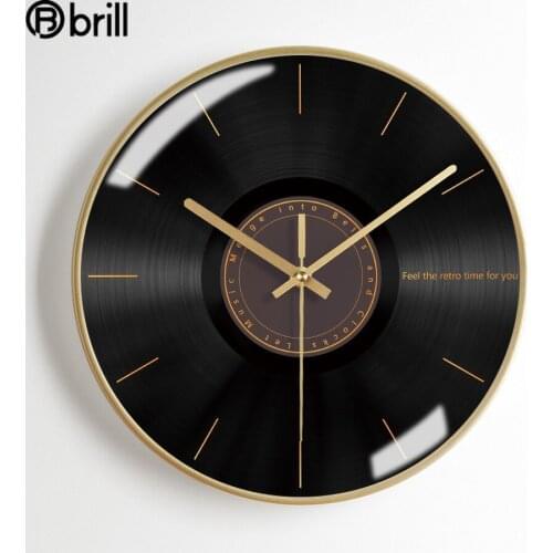Creative Nordic Silent Wall Clock Metal Modern Living Room Decoration Kitchen Clocks Wall Home Decor Living Room Luxury Horloge