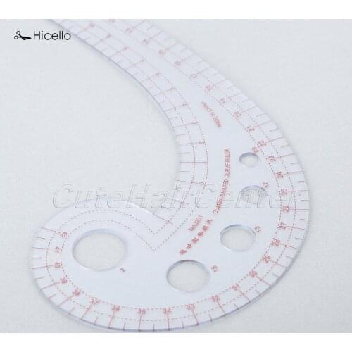 Hot Selling 1PC Plastic Curve Ruler Sewing Tools Soft Comma Shaped Curve Ruler Styling Design Ruler French Curve 30 x 11cm