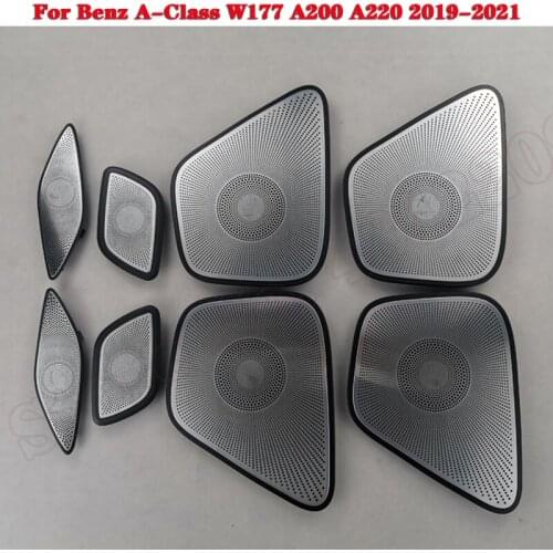 For Mercedes Benz A-Class W177 A200 A220 2019-2021 Audio Speaker Panel Car Trim Cover Loudspeaker Midrange Lid