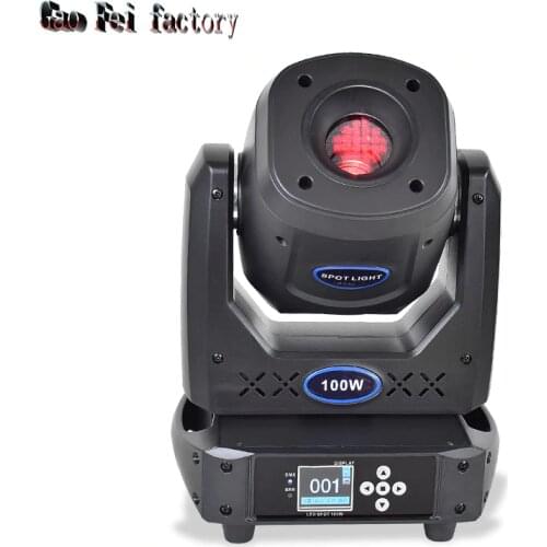 Moving Head 100W Led Dj Spot Quad 5 Face Prism Projector Stage Light Professional Disco Wedding Dj Party Show Lighting