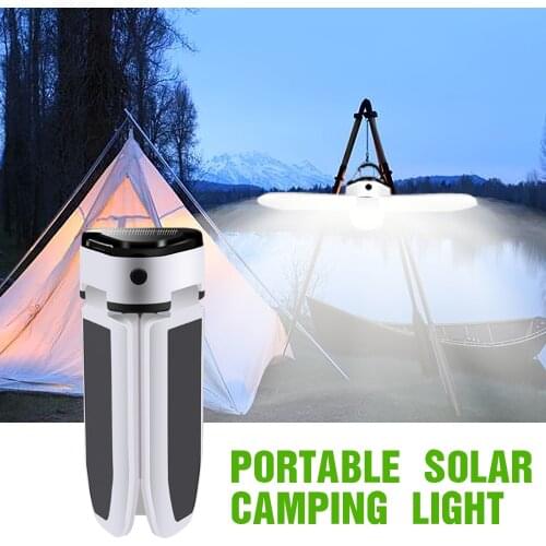 Portable Solar Camping Light Generato Adjustable Brightness Solar Power LED Light Outdoor for Camping Night Market as Power Bank