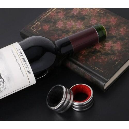 Practical Stainless Steel Red Wine Bottle Drip Drop Proof Stop Ring Bar Tools