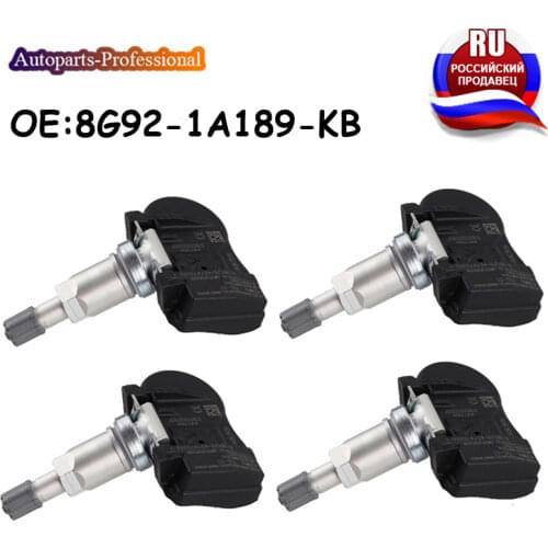 4 pcs/lot For Ford Galaxy S-Max Mondeo Tire Pressure Monitoring System TPMS Sensor 8G92-1A189-KB 8G921A189KB 433MHz