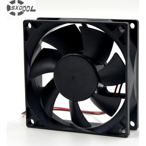 SXDOOL RDL8025S 8025 80*80*25mm DC 12V 0.08A 2-wire fan silent quiet server inverter cooling fan
