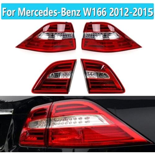 1 Set For Mercedes-Benz W166 taillight lamp for ML300 ML350 ML400 2012 2013 2014 2015 LED rear lamp led taillight Car Styling