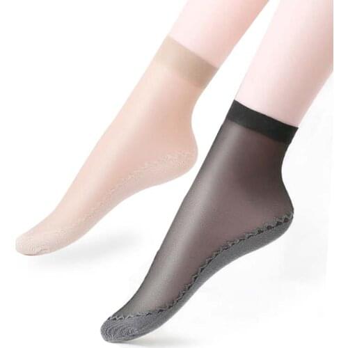 5/10 Pairs New Summer Velvet Silk Women Socks Pack Cotton Bottom Soft Fashion Ultrathin Breathable Transparent Sexy Socks Set