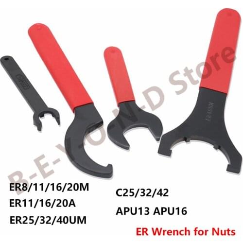 BEYOND ER Wrench ER16M ER8M ER20M ER32UM ER20A for Nuts Holder Drill Chuck C25 C32 CNC Wrench 1pcs