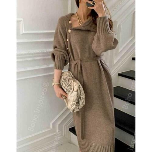 Модные вязаные платья BOHO INSPIRED China At AliExpress