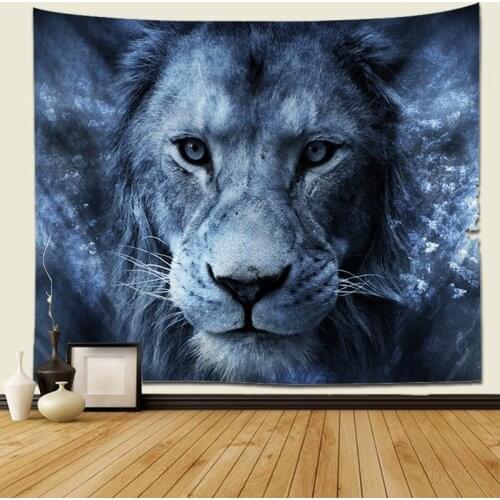 Lion Tapestry Universe Galaxy Tapestry Trippy Space Tapestries Wall Art for Bedroom Living Room Dorm Decor