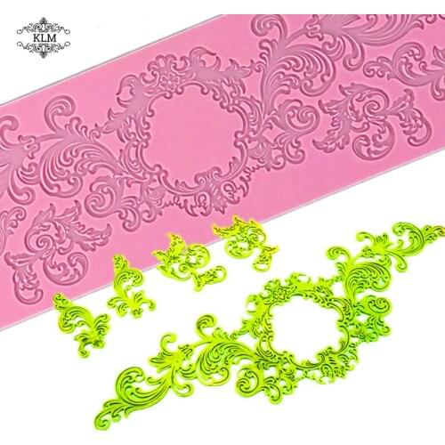 Lace hollow cake silicone mold silicone baking mold cake baking mold for cake shop home kitchen baking decoration tools
