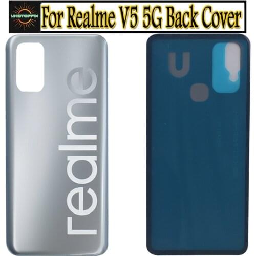 Battery Cover For Realme v5 5G Back Cover Replacement For Oppo Realme V5 Battery Cover Back Housing Back Cover Battery Case