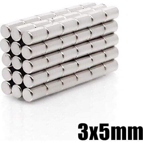 200pcs 3 x 5 mm Super Strong Circular Small Disc 3x5 Rare Earth Neodymium Magnet 3*5 Art Craft