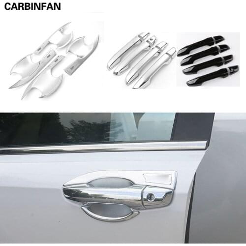 Car Door Handles Cover Trim Black color Exterior Door Handle Bowl cover car stylings Sticker For Honda CR-V CRV 2017 2018 2019