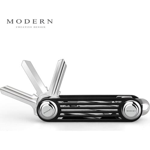 Modern - Brand New 2017 Aluminum Smart Key Wallet Key Organizer Holder DIY Keychain EDC Pocket Car Key Holder Famous Brand