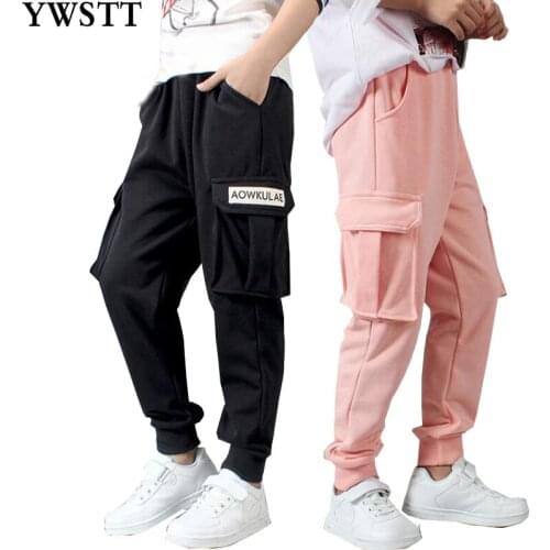 2020 Spring Autumn New Style Childrens Clothes Fashion Baby Girls Sports Pants Straight Lacing Leggings Kids Pants Boys Outfits