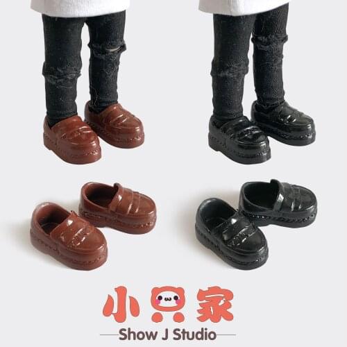 Ob11 doll shoes bjd shoes cowhide copper buckle leather boots for obitsu11,GSC clay,body9,YMY,1 / 12BJD doll Accessories boots