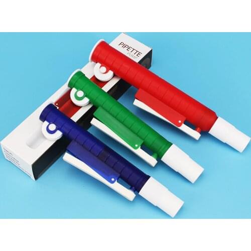 2ml , 10ml , 25ml Pump Pipette , Blue , Green , Red , Laboratory Supplies Pipettes