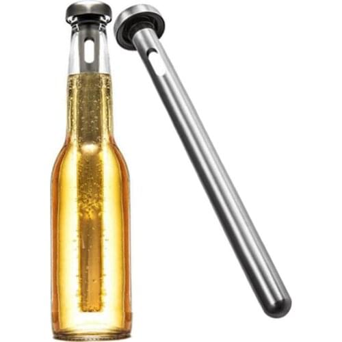 Stainless Steel Beer Chiller Stick Beverage Cooler Cooling Sticks for Home /Bar /Outdoor /Beach Party BBQ Drinking