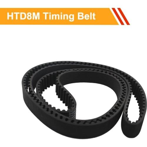 HTD8M Timing Belt 8M-1816/1824/1840/1848/1856/880/1888/1896/1904/1912mm Rubber Drive Belts For 8M Timing Pulleys