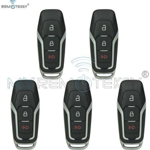 Remtekey 5pcs smart remote key case 3 button M3N-A2C31243300 for Ford Explorer F-150 F-250 164-R8111 2015 2016 2017 Key shell