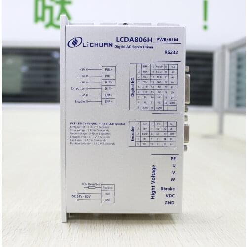Lichuan servo 48V DC servo driver LCDA806H with pulse+direction CW/CCW