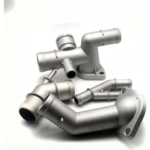 4Pcs Aluminium alloy 1.8T Engine Cooling Coolant Hose Connector Supercharger Pipe For Jetta Golf MK4 Bettle A3 S3 TT Seat Leon