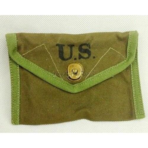 MILITARY WW2 US ARMY FIRST AID POUCH 1943 BAG FIRST-AID PACKET CANVAS PACK armyshop2008