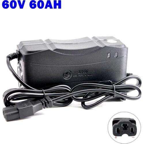 Smart Charger DC 60V-74V 7A For 60V 40AH 50AH 60AH Dry Wet Lead Acid Battery E-bike Electric Scooter Chargers With T Connector