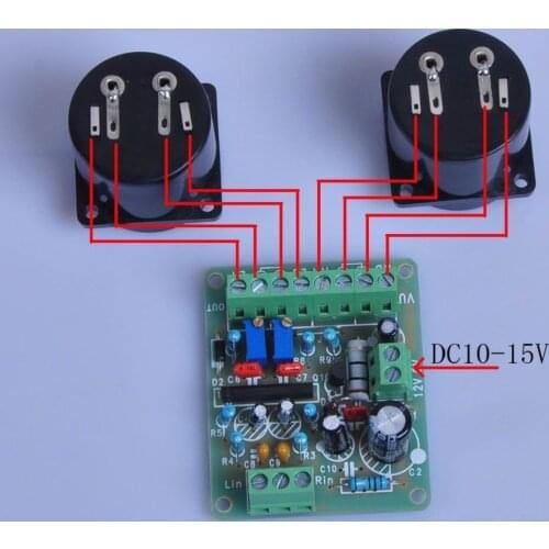 DC 12V Power Amplifier VU Meter Driver Board DB Audio Level Meter for TA7318P for power supply