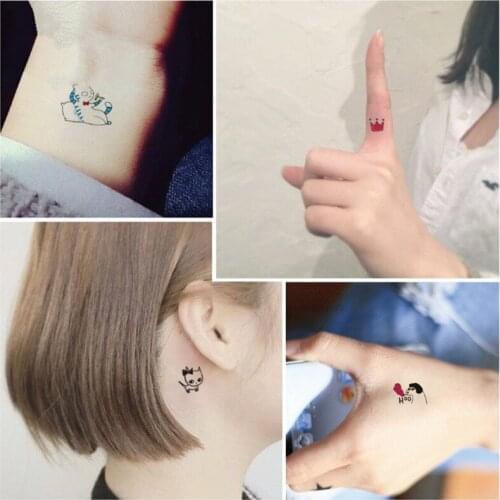 Waterproof Temporary Tattoo Sticker Rose Flower Hand Art flash tatoo fake tattoos for women men