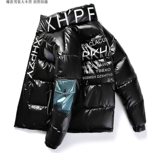 Winter new mens cotton-padded jacket trend stand-collar down cotton jacket colorful windproof waterproof cotton-padded jacket