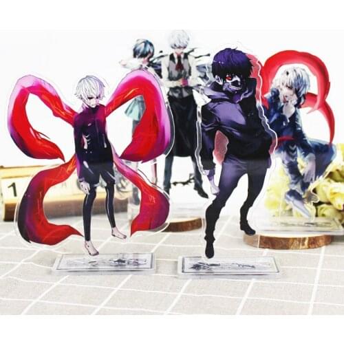 1pcs Anime Tokyo Ghoul Cartoon kaneki ken Printed Acrylic Stand Figure Cosplay Prop Home Decor Collection for Boy Girl Gift