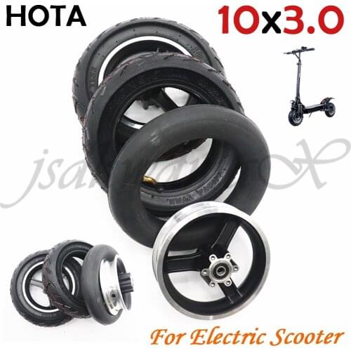 HOTA 10 Inch Wheels for Kugoo M4 Pro Folding Electric Scooter 10x3.0 Inch Inner Outer Tire with Alloy Rims 255x80 Tyre 80/65-6