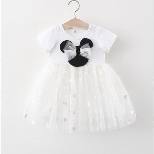2021 Kids Summer Dresses for Baby Girls Tutu Princess Dress bow-knot infant Party Vestidos Clothes Cute Girl Children Clothing