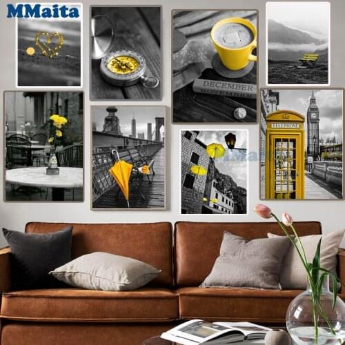 5D DIY Diamond Painting Black And White Landscape Diamond Embroidery Cross Stitch Kit Mosaic Crafts New Years Gift GG5279