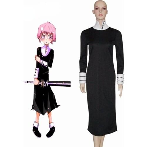 Anime Soul Eater Chrona Black Outfit Cosplay Costume For Halloween Christmas