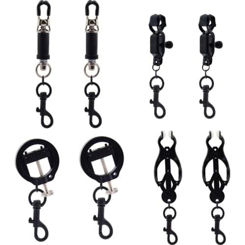 BDSM Game Nipple Bondage Nipple Clamps Sex Toys For Women Weight Ball Bondage Gear Stainless Steel Clips For Nipples Adult Games