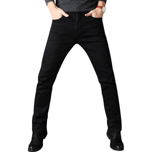 Men Stretch All Black Colors Trousers Brand Clothing 2020 New Fashion Casual Denim Pants Male Quality
