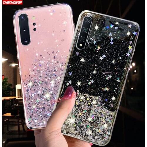Bling Glitter Star Case For Samsung Galaxy Note 10 S10 S9 S8 Plus A70 A50 A30 A40 A10 A20 A90 A30S A20E A2 Core A7 A9 2018 Cover