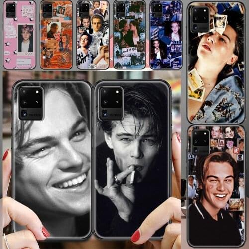 Leonardo Dicaprio Actor Phone case For Samsung Galaxy Note 4 8 9 10 20 S8 S9 S10 S10E S20 Plus UITRA Ultra black silicone