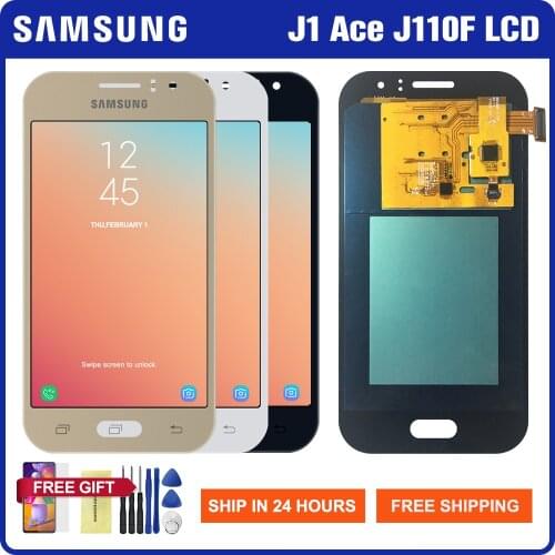 Super Amoled For Samsung Galaxy J1 Ace J110 LCD Display Touch Screen Digitizer Assembly Parts For Samsung J111 Screen