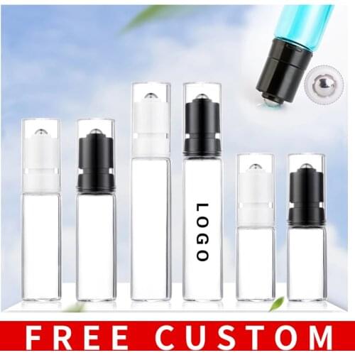 100 Pieces/Lot 10ml 15ml 20ml Controllable Liquid Volume Roll On Bottle Essential Oil Bottle Roller Metal