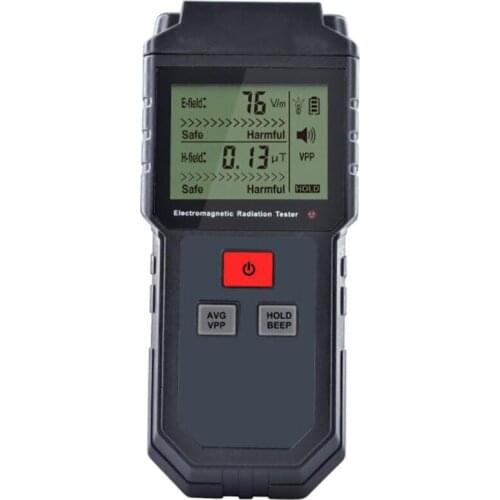 EMF Meter Electromagnetic Field Radiation Detector Data Lock, 5Hz- 3500MHz Handheld EMF Detector Digital LCD Radiation Meter