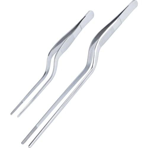 1pc Kitchen Tongs BBQ Tweezer Food Clip Portable Stainless Steel Clip For Picnic Barbecue Cooking Home Kitchen Chef Supplies