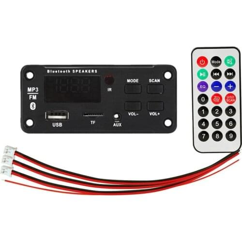MP3 Bluetooth Decoder Board 2X25W USB FM Radio TF USB 3.5 MM AUX Music Player for Car Accessories DIY KIT
