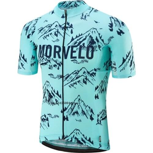 Morvelo Men Short Sleeve Cycling Jersey mtb jersey mujer maillot bike jersey camisa roupa bretelle ciclismo clothing maglie 2019